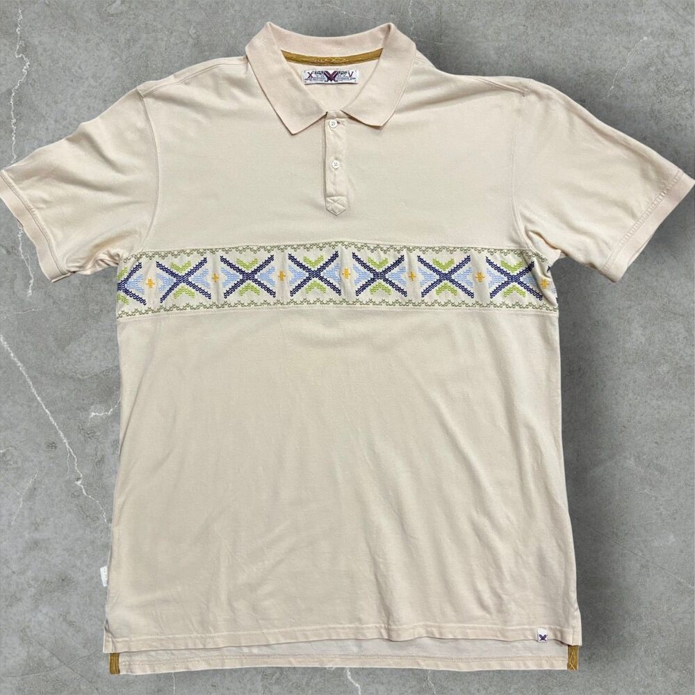 Phat Farm Vintage Y2K Western Canary Yellow Embroidered Polo Men's Size XL